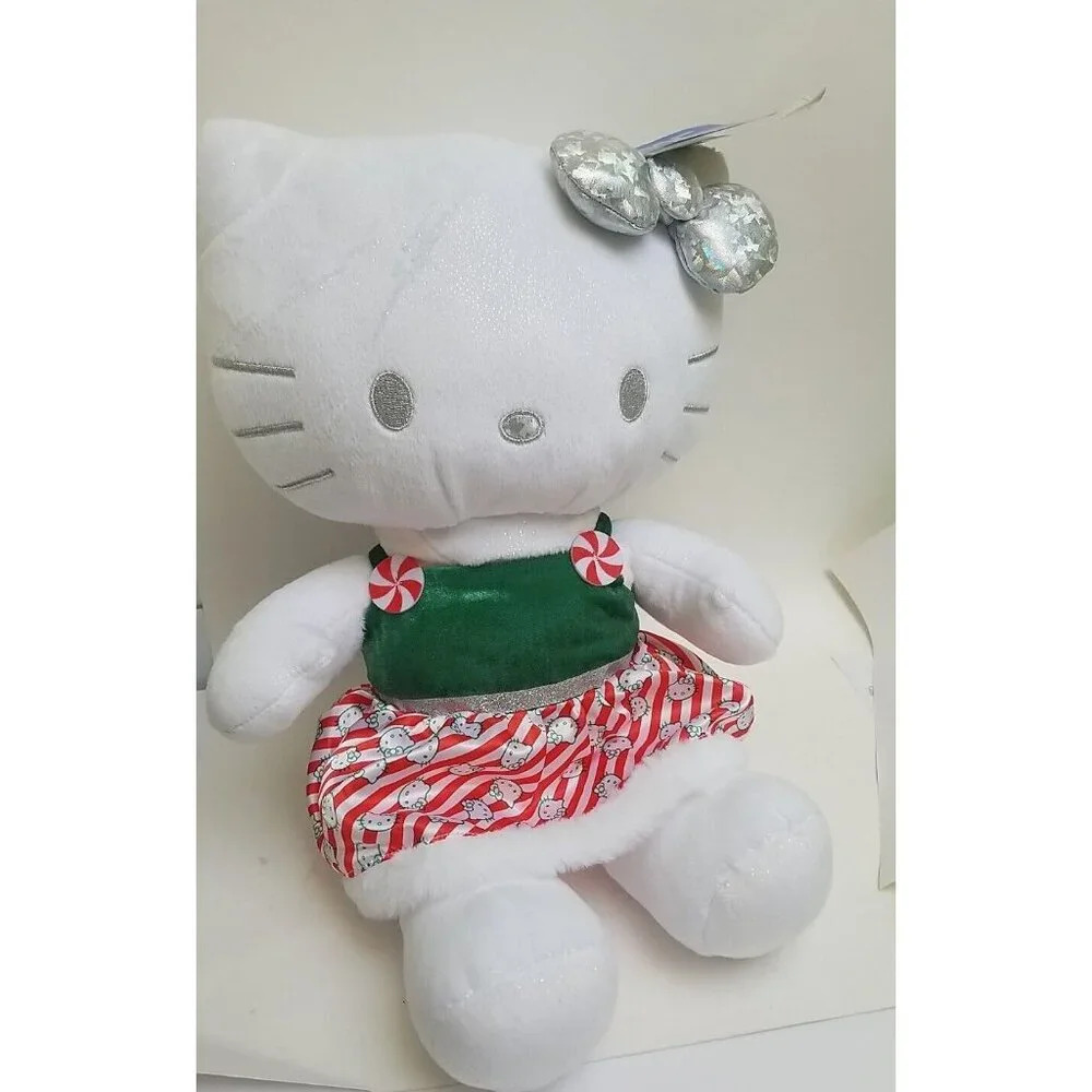 NWT 2022 Build A Bear Hello Kitty Sanrio 25th Anniversary Plush w/ Dress Cupcake